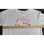 Fabletics Athleisure Gym Cotton Blend Printed Pursue Passion Tee White Small New Photo 4