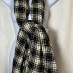 Treasure & Bond  Ivory Boyfriend Check Scarf - Oversized Plaid Wrap NWT Photo 0