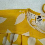 Vintage‎ Ungaro Parallele Paris silk Dress Yellow Size 12 Photo 8