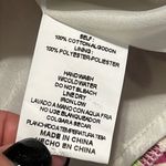 &merci &MERCI medium ivory Hey Girl Flower Bubble Sleeve Top In White purple flowers Photo 8