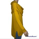 Shrinking Violet  Anthropologie mustard wool blend cowl neck tunic sweater Photo 2