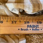 iLinen Classic Button Down Shirt Natural Zebra Size XS Tan Photo 3