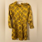 Urban Outfitters  Kristen‎ Plaid Ruffle Square-Neck Dress Yellow Black Size XS Photo 1