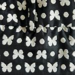 Talbots Black Off White Hampshire Jacquard Butterfly Polka Dot Ankle Length Pant Photo 6
