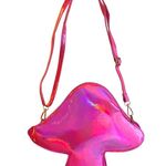 Shroomaroonies Psychedelic Pink MUSHROOM HANDBAG Purse 12x10 Crossbody Shoulder! Photo 4