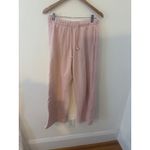 Lazy sundays Lazy Sunday Pink Wide Leg Lounge Pants Matching Set Sweatpants Size M Photo 2