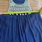Lilly Pulitzer  Rachelle Navy Gold Crochet Swing Mini Dress Size XS Photo 5