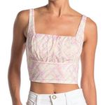 Abound  bustier cream pink purple tank crop top Photo 0