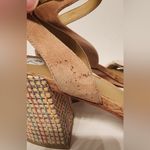 Johnny Was Braid Block Heel Women’s Rainbow White & Tan Size 7.5 Photo 13