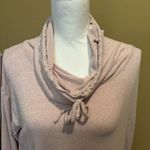 prAna  Cowl Neck Hoodie Sweater Pink Tencel Performance Outdoor Womens‎ Large Photo 2