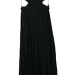 Free People  Lillie Black Layered Halter Maxi Dress M Photo 4