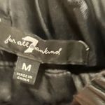 7 For All Mankind Women's Black Faux Leather Mini Skirt Size M pleated Lined Photo 5