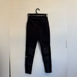 Alo Yoga  Black Ribbed motto Leggings Photo 2