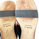 Rangoni Dalma Black Napa Leather Sandals Floral Mini Wedge Women’s Size 7.5 $170 Photo 7