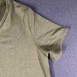 Time and Tru Dress Womens M Green Short Sleeve V Neck Casual Stretch Pockets Size M Photo 3