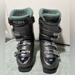 Women Tecnica Dark Gray Ski Boots with Metallic Buckles size 6 Photo 1