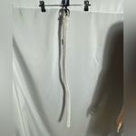 Crazy Horse Liz Claiborne White Braided Leather Belt Brass Buckle Size M NWT Size M Photo 1