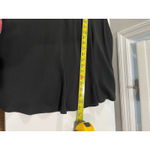 Pintuck Black Mini Shirt Dress Long Sleeve Collared Size 6 Photo 11