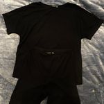 Boohoo Ribbed T-Shirt And Biker Short Set Photo 1