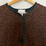 Paisley Dress Cottagecore Paisley Print Earth Tones Modest Midi Long Sleeve Brown Photo 4