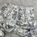 Tahari  Women’s 100% Linen Wide Leg Pants Pull On High Rise Crop Printed XL Photo 10