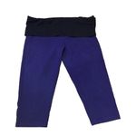 PINK - Victoria's Secret Y2K Victoria's Secret PINK VS Vintage Foldover Yoga Capri Legging Purple Sz L Photo 1