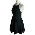 Lulus  Adore You Black Pearl Skater Strappy Back Mini Dress Size S Photo 6