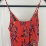 Free People NWT Happy Heart Mini Dress Warm Orange Red Size M Floral Cute Photo 6