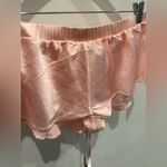 House Of CB Lounge Shorts Size Large – Pink Satin Ruffle Hem Sleepwear Photo 3