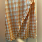 41 HAWTHORNE ORANGE WHITE CHECKER BRIGITTE KNIT DRESS NWT Size M Photo 3