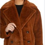 Badgley Mischka NWT  Brand Rollande Faux Fur Coat COLOR: COGNAC Photo 2