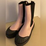 Maeve Anthropologie  women pink leather platform Chelsea boots size 7 Photo 1