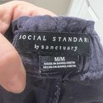 Social Standard by Sanctuary Women's Jogger Pants M Blue Elastic Waist Cuffed Size M Photo 3