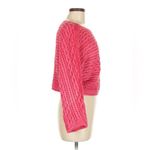 Pilcro Raspberry Cropped Dolman Sleeve Cable Knit Sweater Pink Size M Photo 2