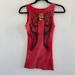 Sinful  Y2K Angel Wings Red Tank Top Size Medium Photo 4