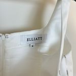 Elliatt Amelie Square Neck Duchesse Satin Cocktail Minidress in Ivory Medium NWT Photo 4