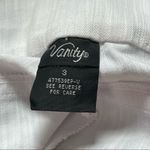 VANITY | Textured White Culotte Pants Sz 3 Photo 6