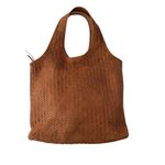 Platania Woven Italian Leather Extra Large Slouchy Hobo Shoulder Bag Brown Photo 5