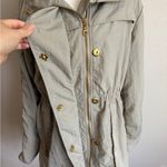 Seven7 Beige Water Resistant Trench Coat Womens M Gorpcore Outdoor Business Photo 3