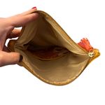 Rachel Pally SALE  Orange Blossom Floral Reversible Clutch Zip Top travel Bag Photo 4