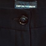 Emporio Armani NWT Stitched Crease Black Trousers Photo 7