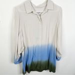 Rachel Comey NEW  X Target Size Large Blue Dip Dye ombré Relaxed Fit Top Blouse Photo 5