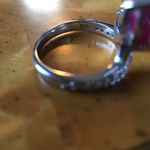 Natural Ruby Masoala Sapphire Sterling Silver Ring Blue Size 6 Photo 9