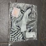 Savage X Fenty Gingham Unlined Plunge Bra Black White Plaid Checked 32C Fishnet Size undefined Photo 1