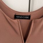 Mind Code  Nude Bodycon Midi Dress Medium **See Photo 1