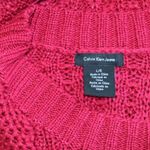 Calvin Klein Jeans Ladies' Crew Neck Sweater in Persian Red sz L Photo 2