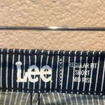 Lee New Jeans Women’s Railroad Stripe Denim Mid Rise Regular Fit Shorts 20 NWT Photo 3