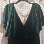 Emerald Green Velvet Flutter Sleeve V Neck Maxi Gown Evening Formal Reverly Size undefined Photo 1