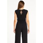 CAbi Women's Black Sleeveless Jumpsuit, Size M – Wide Leg, V-Neck, Smocked Waist Photo 1