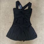 Summer Mae Black Cross Back Tummy Control Swim Dress Size S Photo 2